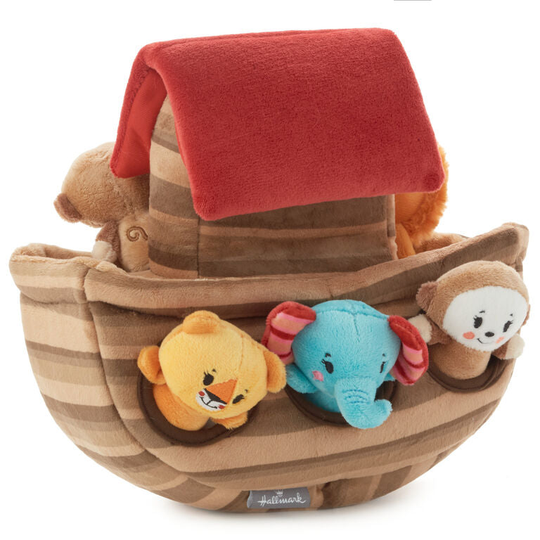 Hallmark Noah's Ark And Animals Plush Playset, 7 Pieces