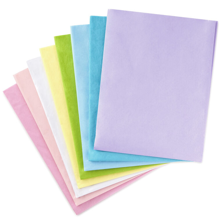 Hallmark Assorted Pastel Colors Bulk Tissue Paper, 120 Sheets