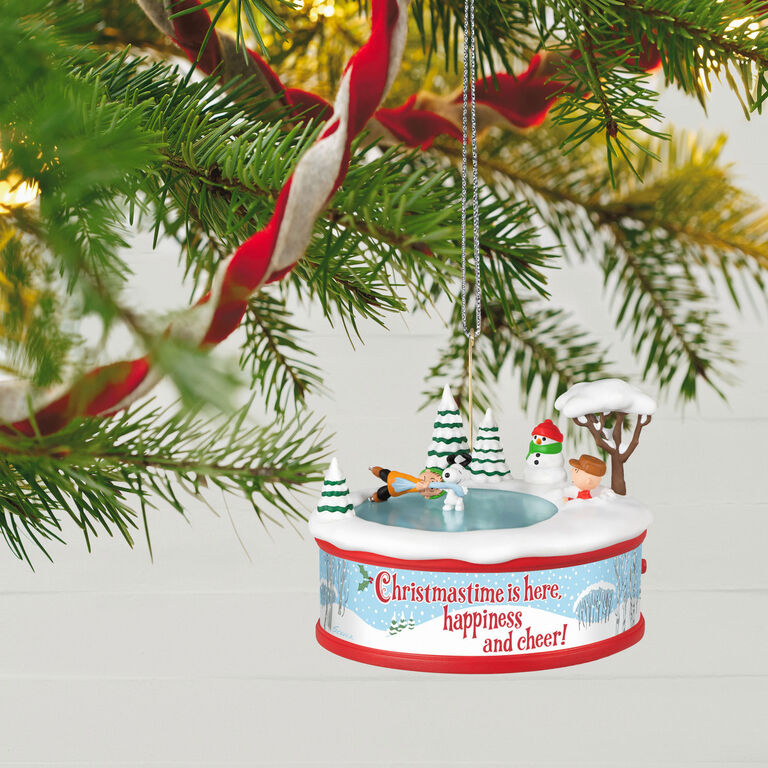 Hallmark The Peanuts® Gang Christmastime Is Here Musical Ornament With Motion