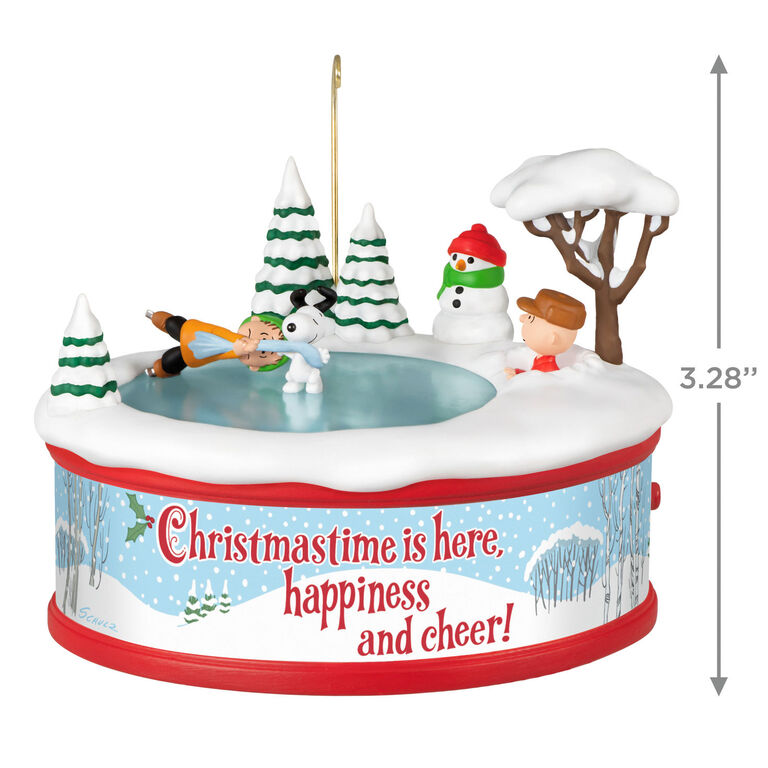 Hallmark The Peanuts® Gang Christmastime Is Here Musical Ornament With Motion