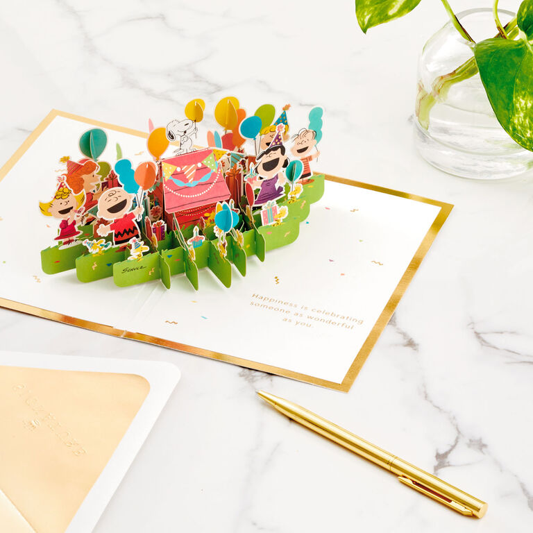 Hallmark Peanuts® Gang Celebrating You 3D Pop-Up Birthday Card