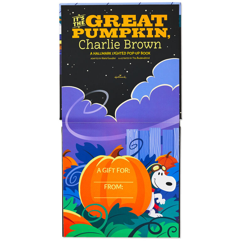 Hallmark Peanuts® It's The Great Pumpkin, Charlie Brown Lighted Pop-Up Book