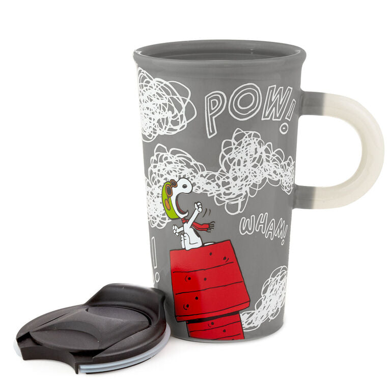 Hallmark Peanuts® Flying Ace Snoopy Color Changing Travel Mug, 16 Oz.