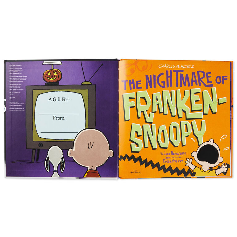 Hallmark Peanuts® The Nightmare Of Franken-Snoopy Book