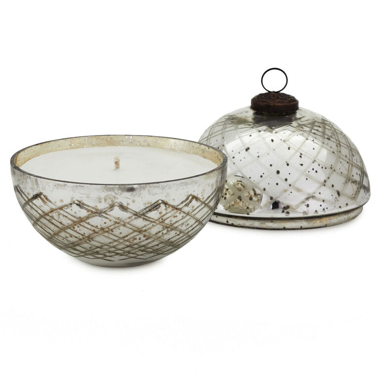 Hallmark Fresh-Cut Pine Mercury Glass Ball Ornament Candle
