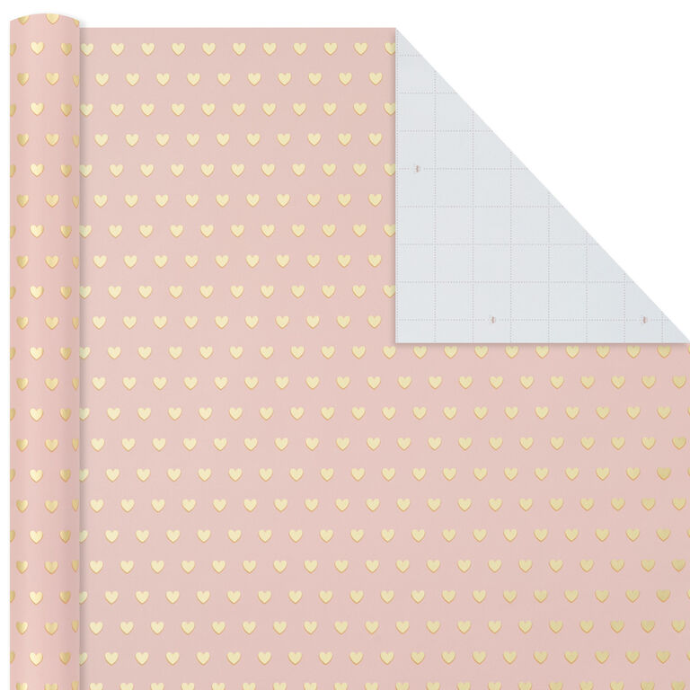 Hallmark Pink And Gray 3-Pack Wrapping Paper, 85 Sq. Ft. Total
