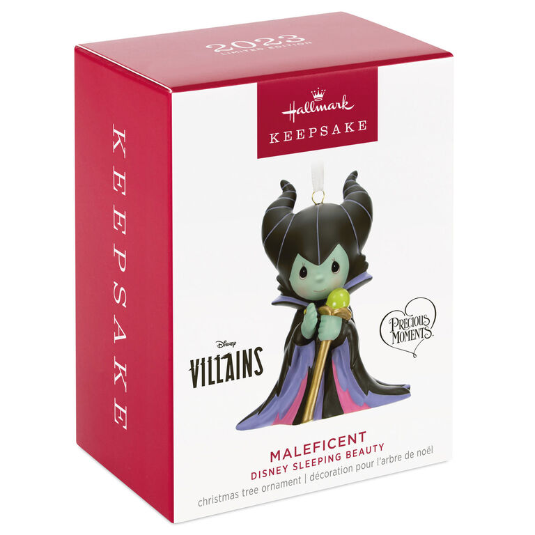 Hallmark Disney Precious Moments Maleficent Porcelain Ornament