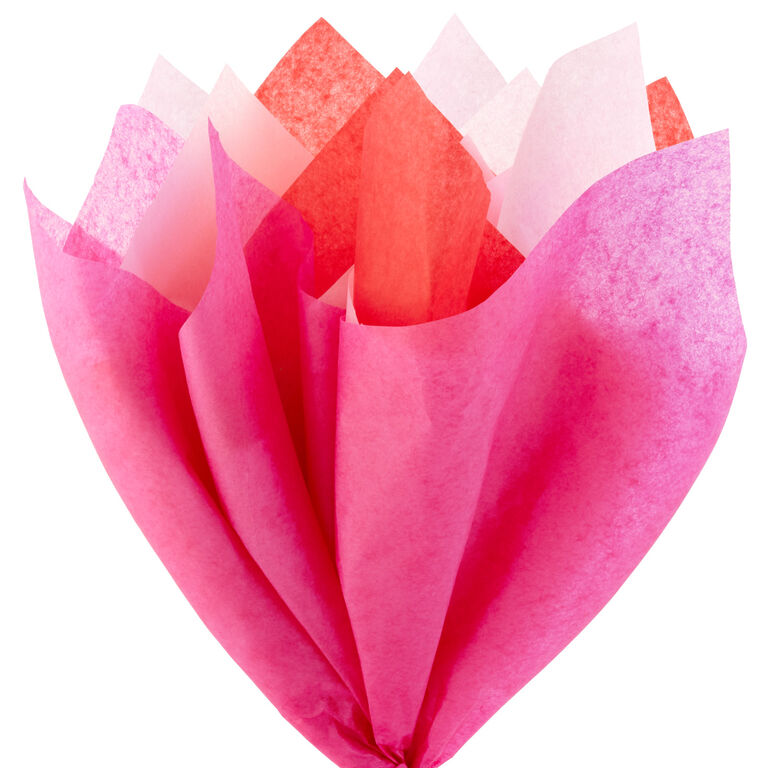 Hallmark Red/Fuchsia/Pink 3-Pack Bulk Tissue Paper, 120 Sheets