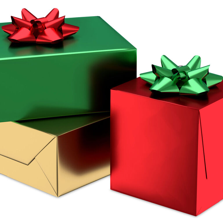 Hallmark Red, Green, Gold Foil 3-Pack Christmas Wrapping Paper, 60 Sq. Ft.