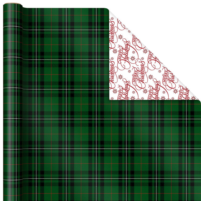 Hallmark Christmas Classics 3-Pack Reversible Wrapping Paper Assortment, 120 Sq. Ft.