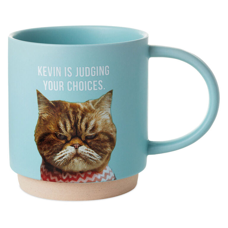 Hallmark Judgmental Cat Funny Mug, 16 Oz.