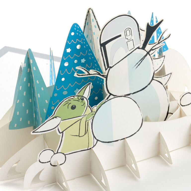 Hallmark Star Wars: The Mandalorian™ Grogu™ Warm Wishes 3D Pop-Up Holiday Card