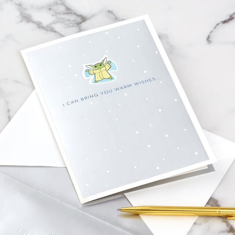 Hallmark Star Wars: The Mandalorian™ Grogu™ Warm Wishes 3D Pop-Up Holiday Card