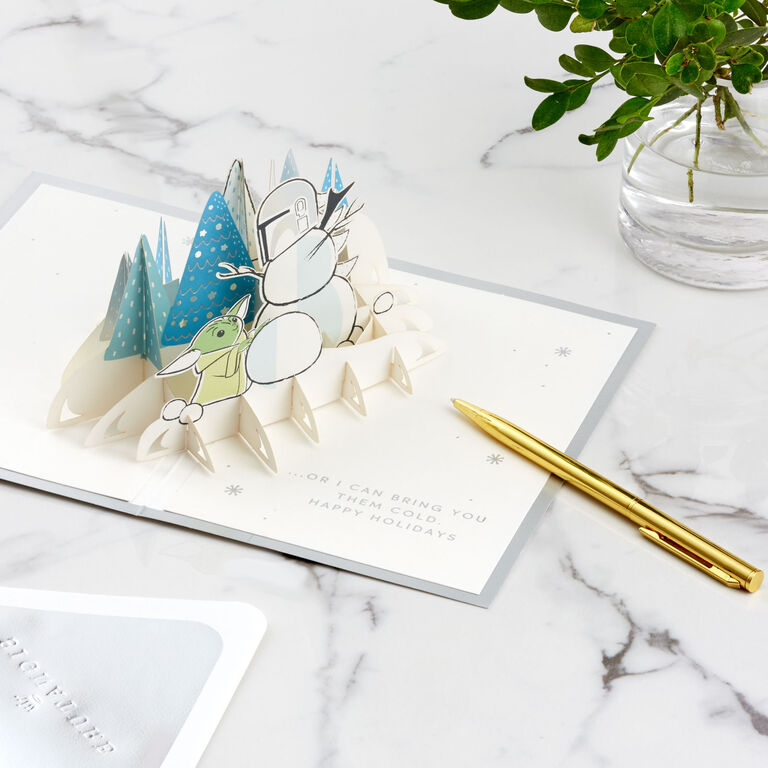 Hallmark Star Wars: The Mandalorian™ Grogu™ Warm Wishes 3D Pop-Up Holiday Card