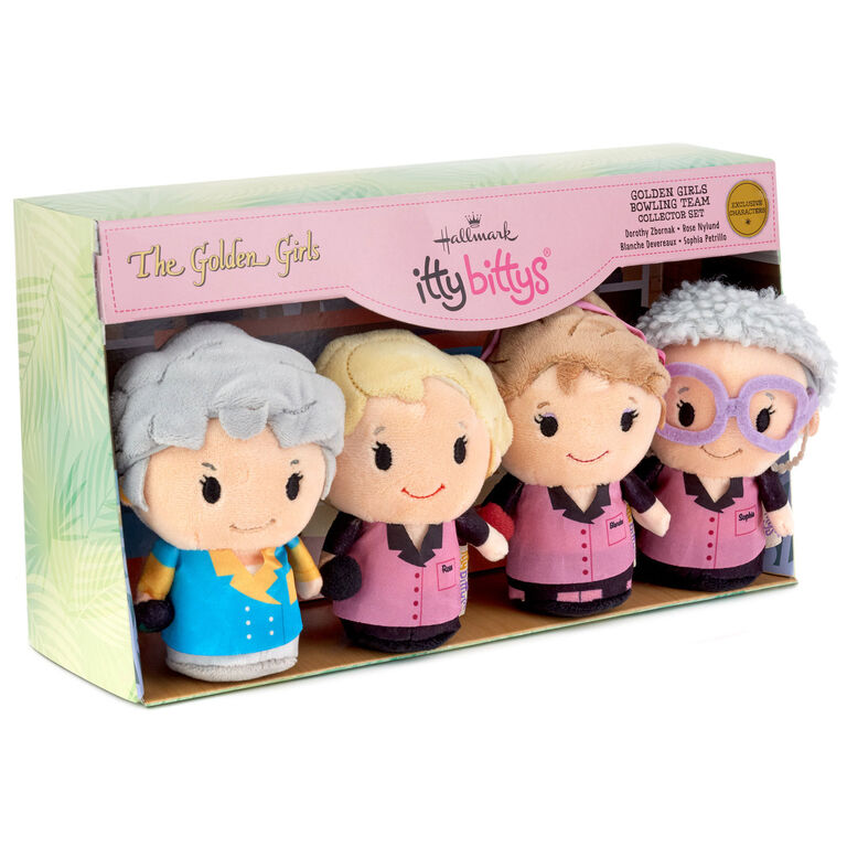 Hallmark Itty Bittys® The Golden Girls Bowling Team Plush Collector Set Of 4