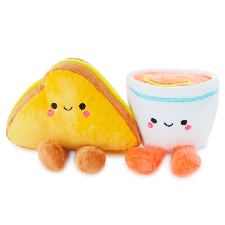Hallmark Better Together Tomato Soup And Grilled Cheese Magnetic Plush, 5"