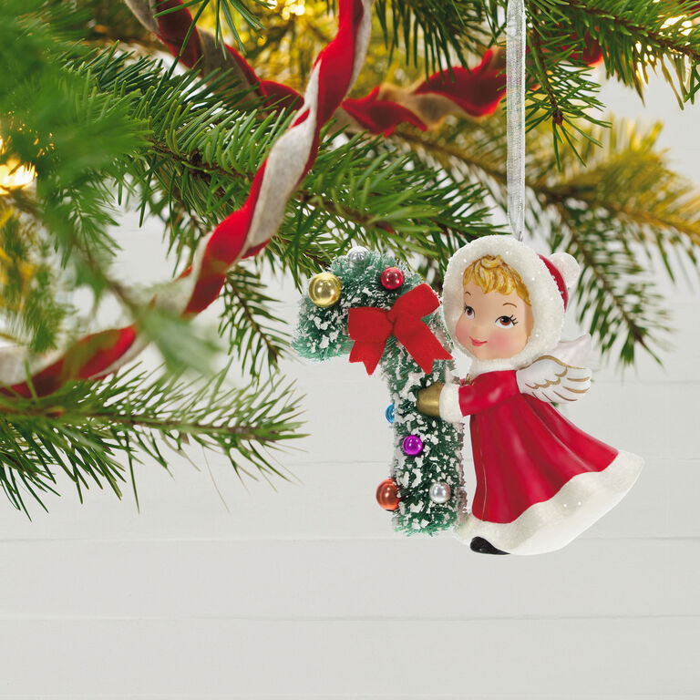 Hallmark Vintage Angel Porcelain Ornament