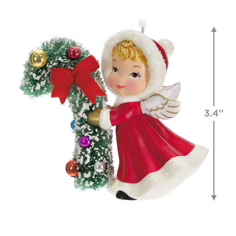 Hallmark Vintage Angel Porcelain Ornament