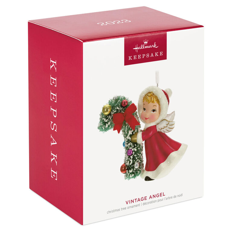 Hallmark Vintage Angel Porcelain Ornament