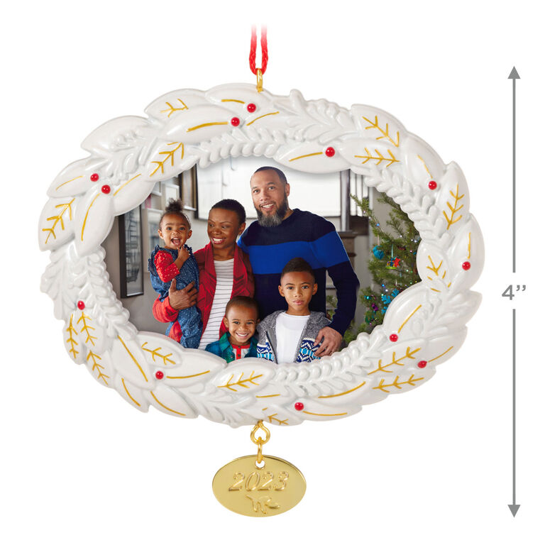 Hallmark A Beautiful Year 2023 Metal Photo Frame Ornament