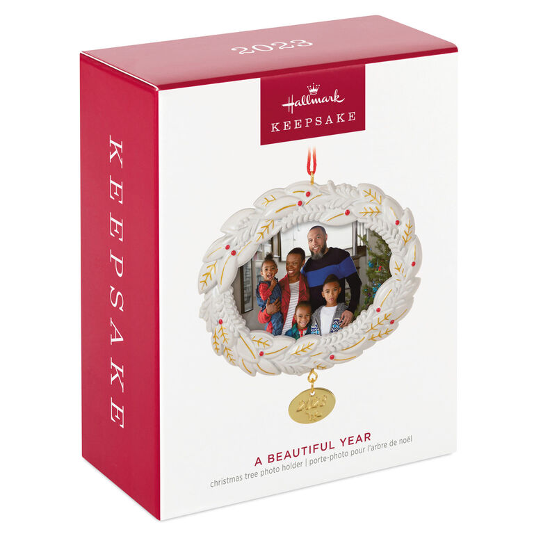 Hallmark A Beautiful Year 2023 Metal Photo Frame Ornament