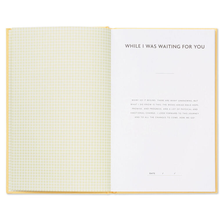 Hallmark While I Was Waiting Prompted Pregnancy Journal