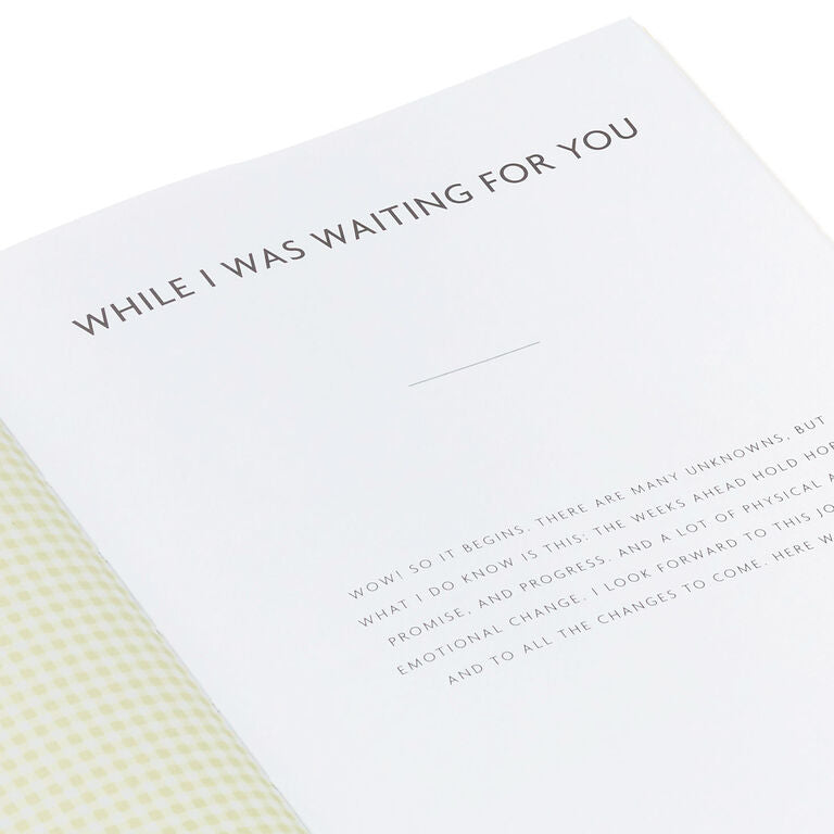 Hallmark While I Was Waiting Prompted Pregnancy Journal