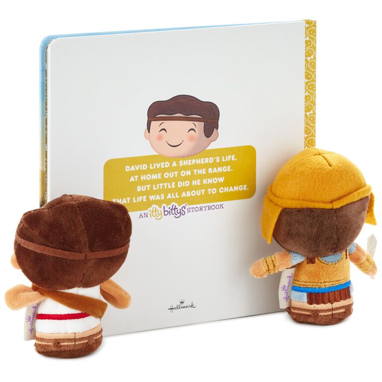 Hallmark Itty Bittys® David And Goliath Plush And Storybook Set
